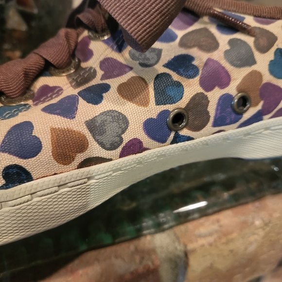 Brighton 'Lovely' Multi Heart Canvas Shoes - Picture 9 of 16